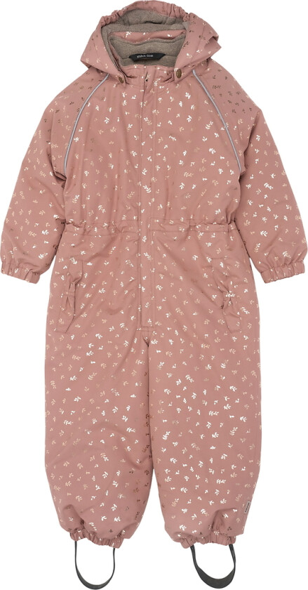 Vinterdress - Burlwood m. Glitter Blader - - 4 år (104) - Vinterdress