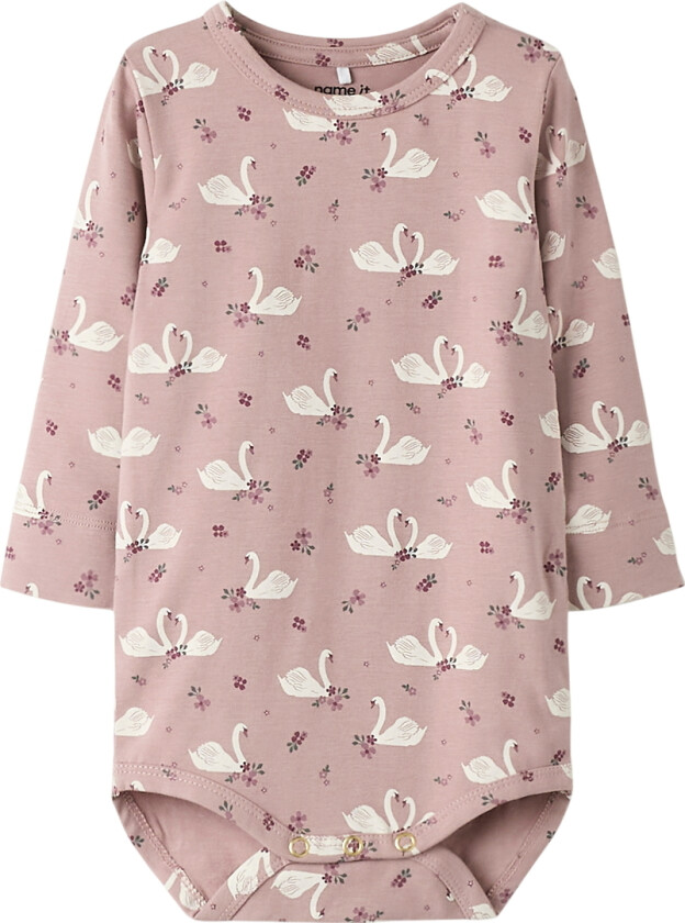 Body I/e - NbfRinea - Deauville Mauve - - 2 år (92) - Langermet Body