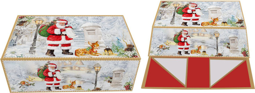 Gaveeske nisse flatpakket 23x14,7x8,7cm