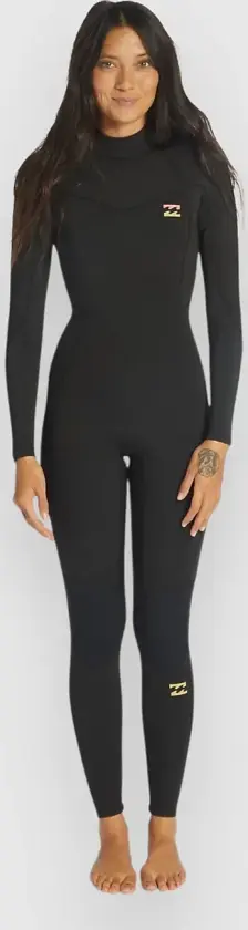 Synergy 5/4 Back Zip Full Våtdrakt svart