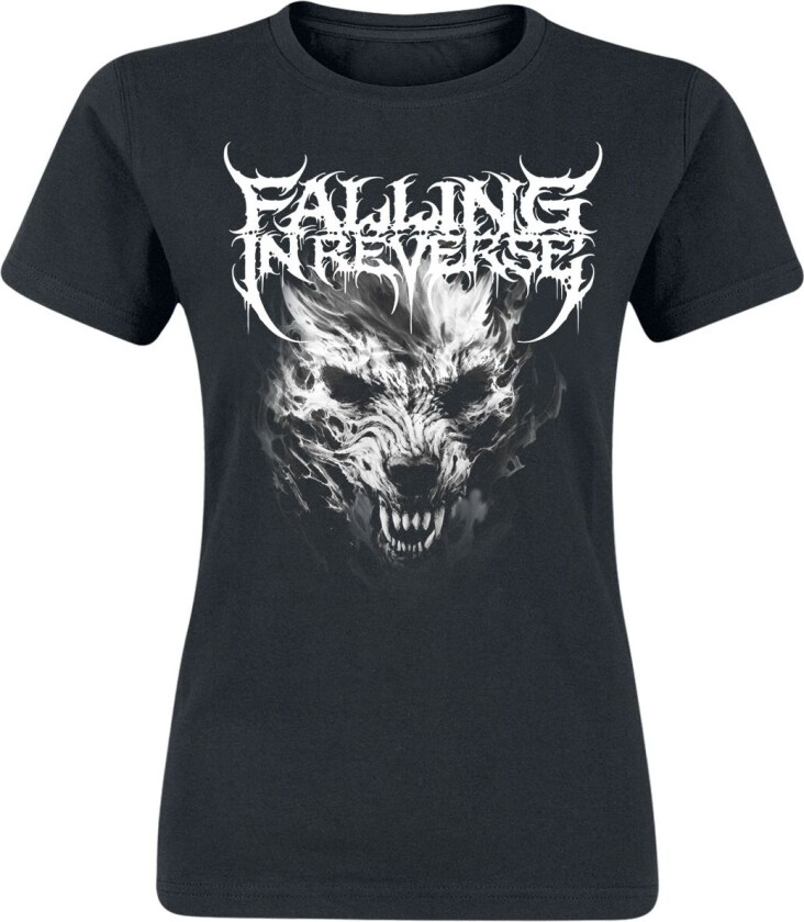 T-skjorte - Wolf - S til XXL - Damer - svart