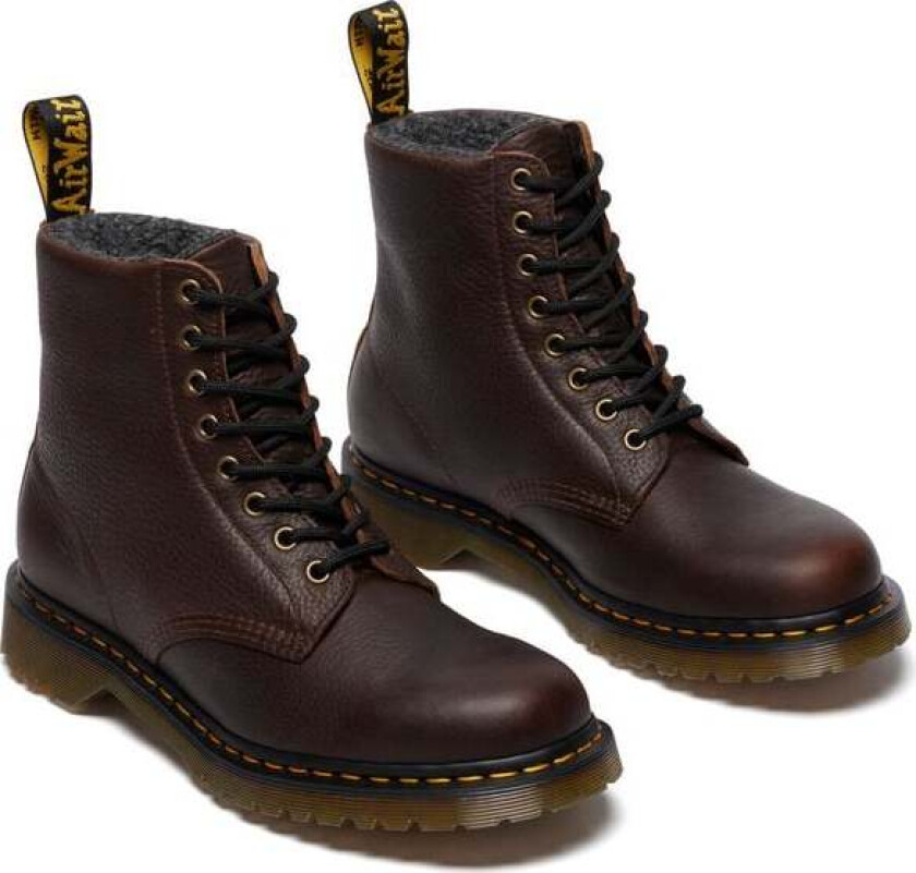 Biker Boots - 1460 Pascal WL - Dark Brown Grizzly - EU41 til EU47 - Herrer - brun