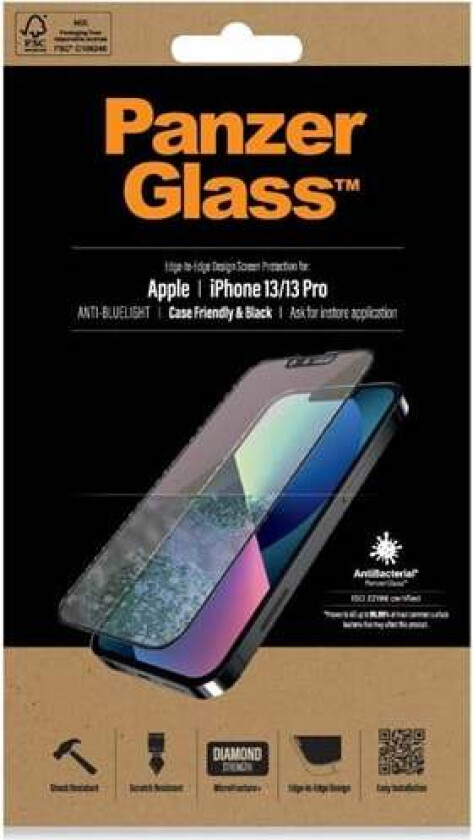Anti-blue light Screen Protector Apple iPhone 13 | 13 Pro | Edge-to-Edge
