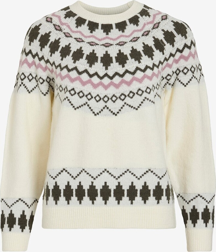 Genser viPeysa L/S Knit Pullover/ka - Hvit