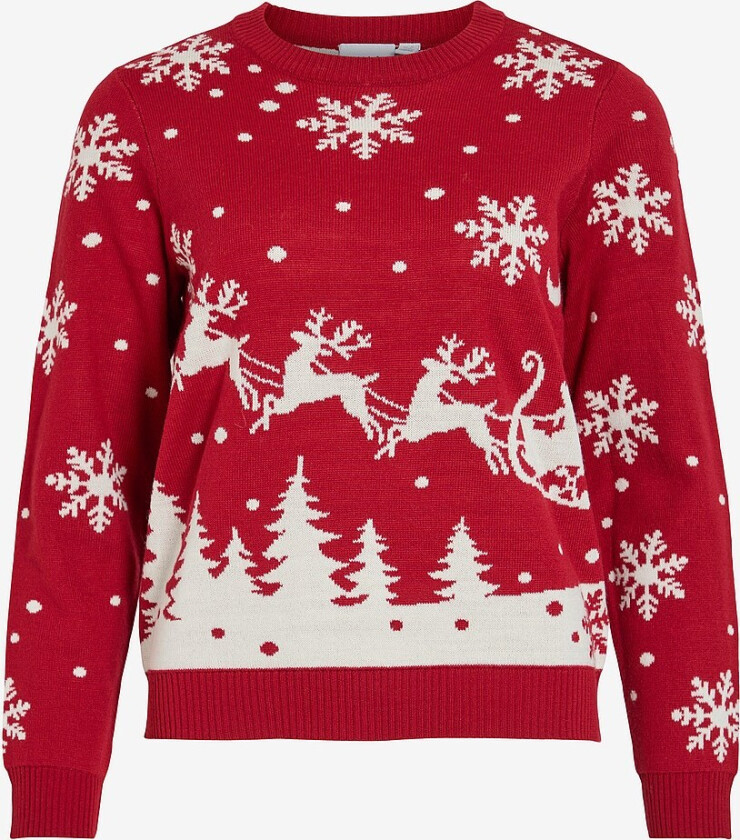 Pullover viSnowi L/S Knit Pullover/ka - Rød