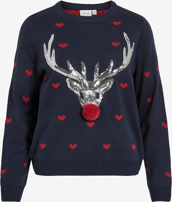 Pullover viMistel L/S Pullover/ka - Blå