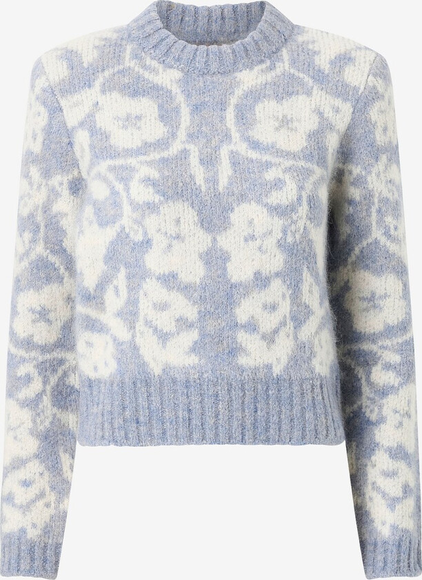 Genser Jacquard Knit - Blå