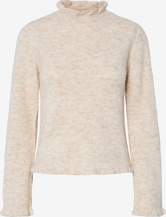 Genser pcJasmijn LS High Neck Knit - Grå