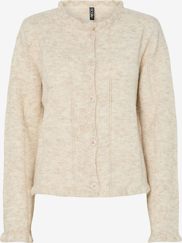 Kardigan pcJasmijn LS O-neck Knit Cardigan B - Grå