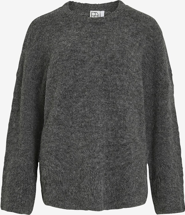 Pullover Rouhaven LS Oversized O-neck Knit - Grå