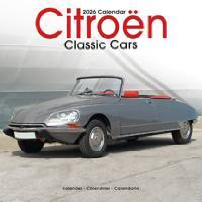 Citroen Classic Cars Calendar 2026 Square Car Wall Calendar - 16 Month