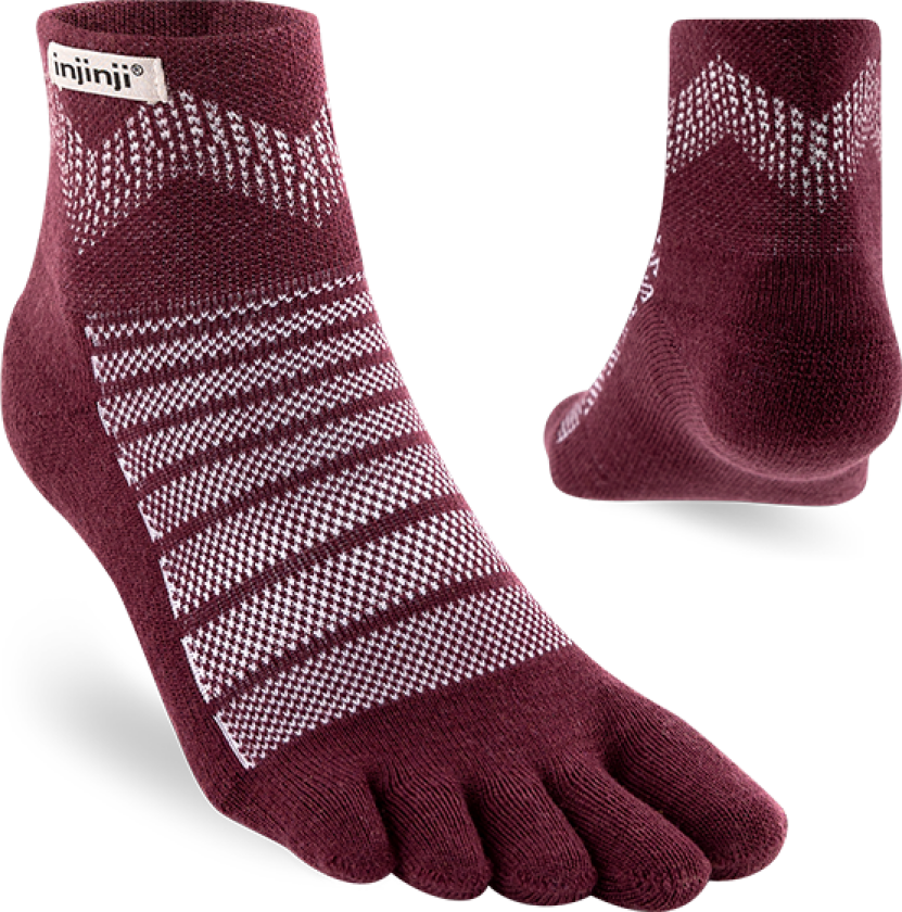 Outdoor Midweight Mini-Crew Wool Garnet
