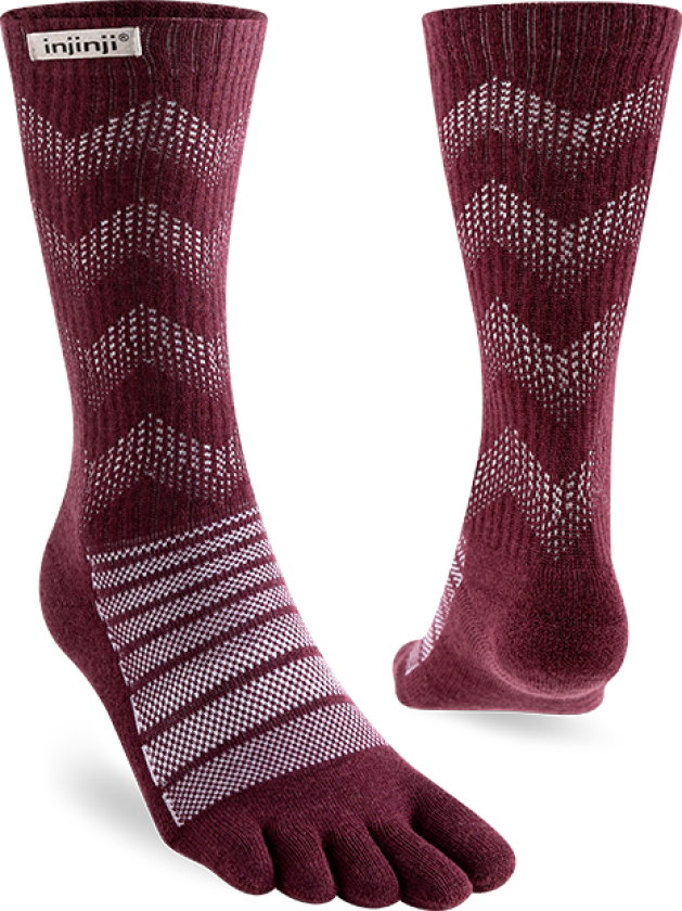Outdoor Midweight Crew Wool Garnet