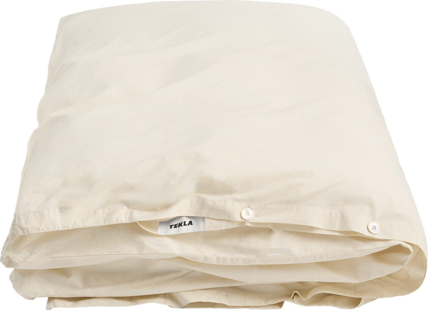 Percale Single Duvet Cover, 150x210, Winter White - Dynetrekk