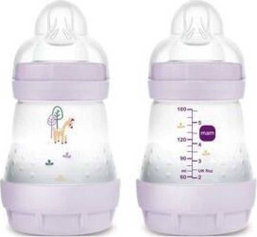 Easy Start Anti-Kolikk Tåteflaske 160 ml - Lilla