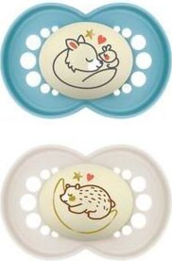 Original Night Smokk Blå/Hvit 16-36 mnd. - 2 stk.