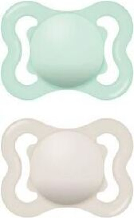 Air 0-6 mnd. silikon - blå - 2 stk.