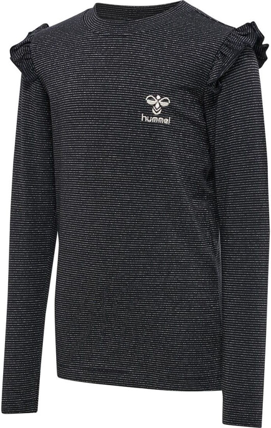 Genser - hmlLumi - Svart m. Sølvstriper - - 8 år (128) - Genser