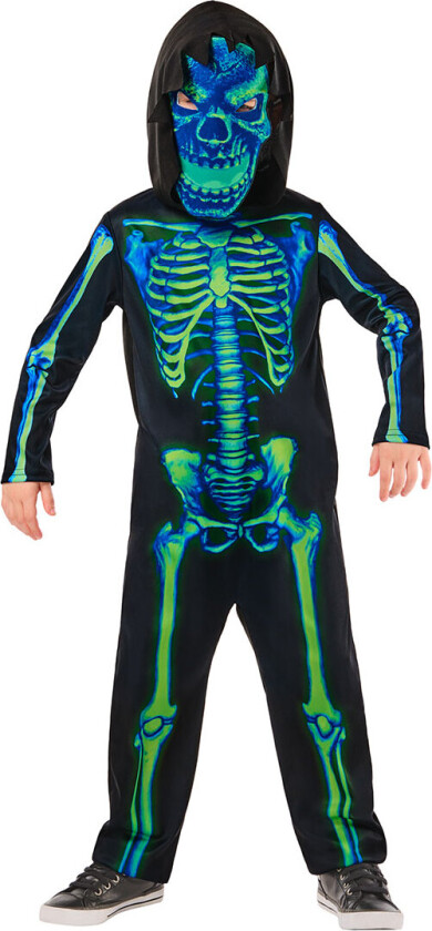 Kostymer - Neon Green Skeleton - - 3-4 år (98-104) - Kostymer