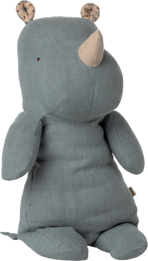 Kosedyr - Safari Friends - Neshorn - Medium+ - Støvblå - - OneSize - Kosedyr