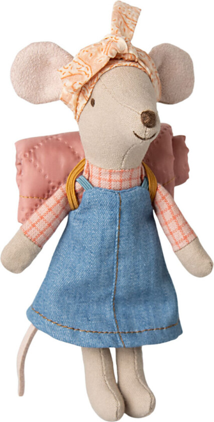 Vandrende mus - Storesøster - Denim Kjole - - OneSize - Kosedyr