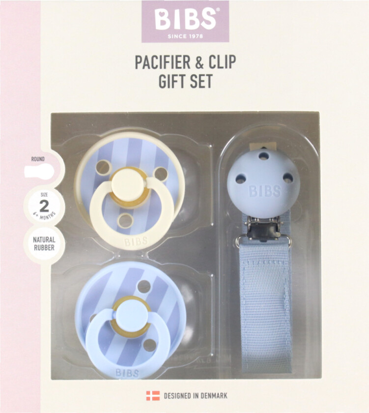 Colour Gavepakke - Smokker/Smokkesnor - Str. 2 - Dusty Blue - - 6-18 md - Smokk