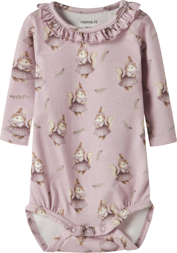 Body I/e - NbfShelly - Minnesmerke Lilac - - 56 - Langermet Body