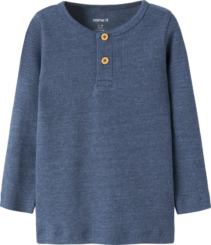 Gensere - Rib - NbmKab - Vintage Indigo/Melange - - 2 år (92) - Genser