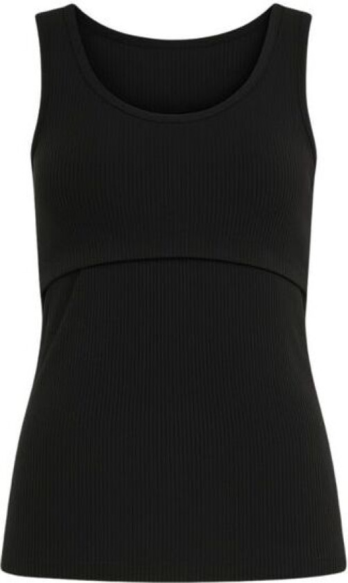 Ammesinglet Ribb Sort