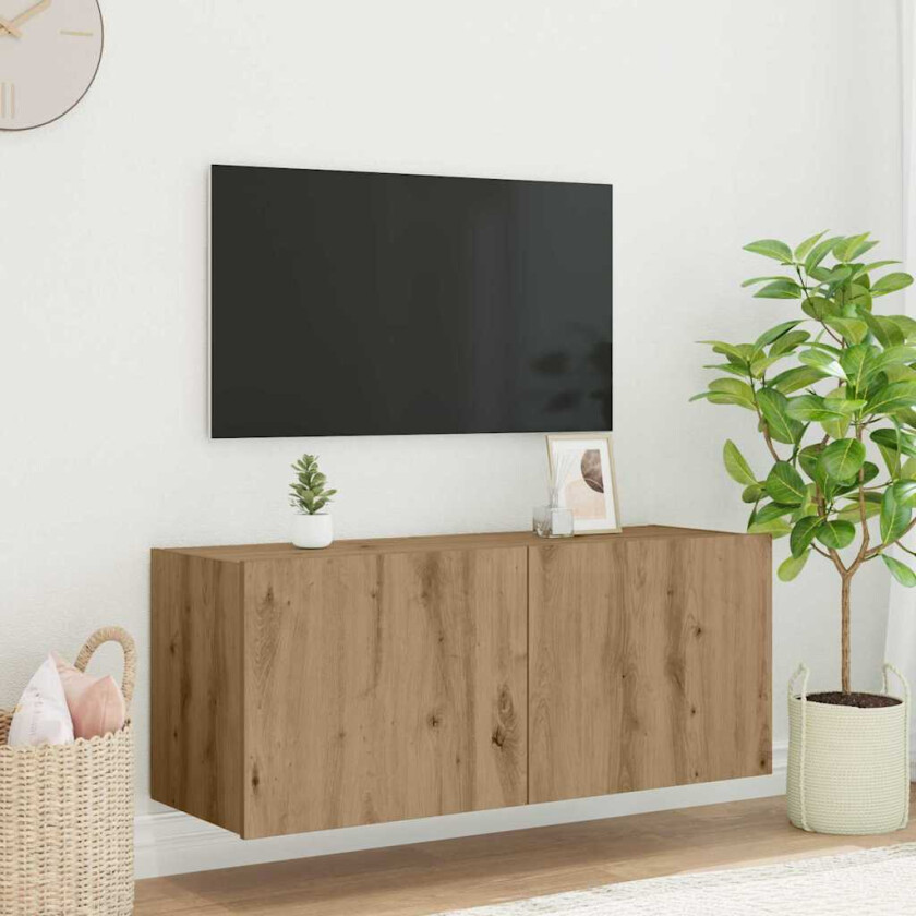 TV Veggskap Artisan Eik 100 x 35 x 41 cm Konstruert tre