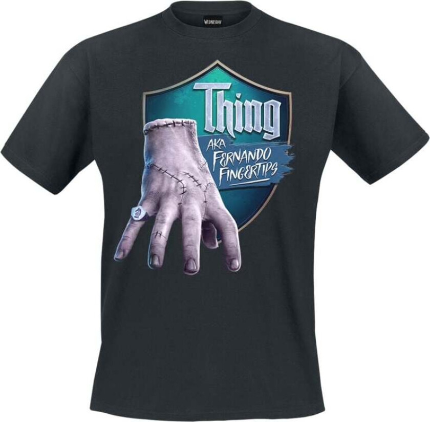 T-skjorte - Thing - Fernando Fintertips - S til XXL - Herrer - svart