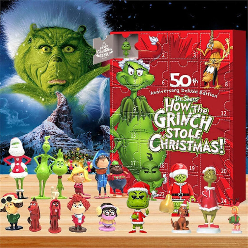 Grinchens juletrepynt - Adventskalender 2026, Nedtelling til jul for barn og voksne