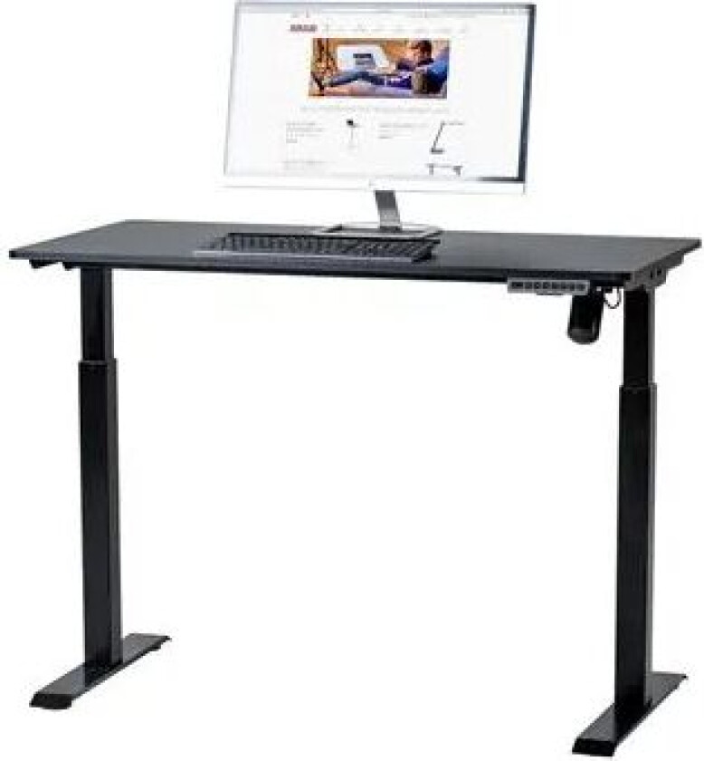 Sun-flex Skrivebord Hev/senk 120x60 Cm Svart