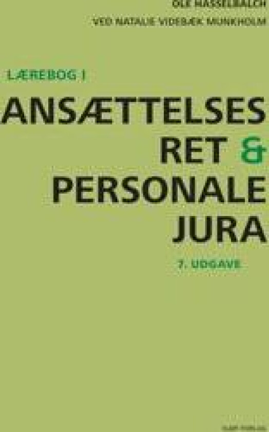 Lærebog i ansættelsesret og personalejura