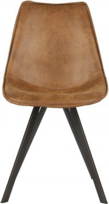 Sett med 2 swen spisestol cognac