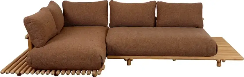 Sticks hjørnesofa Teak/umber brown