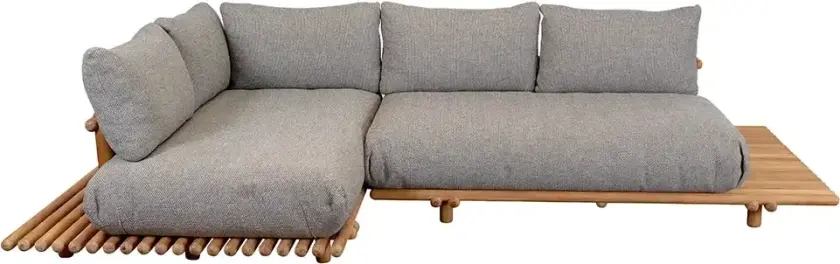 Sticks hjørnesofa Teak/light brown