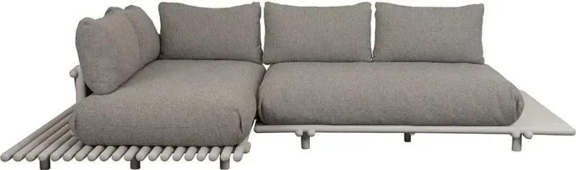 Sticks hjørnesofa Alu/light brown