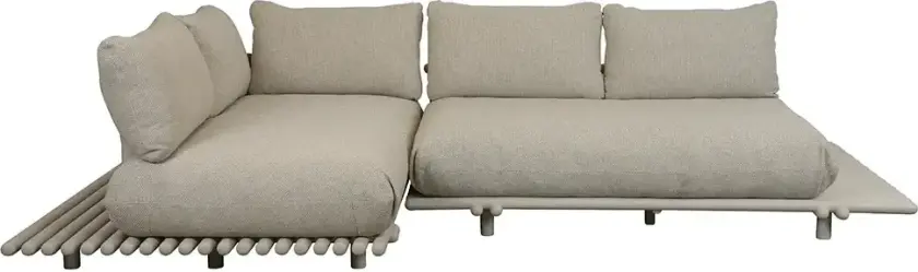 Sticks hjørnesofa Alu/desert sand