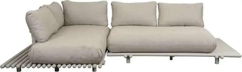 Sticks hjørnesofa Alu/sand