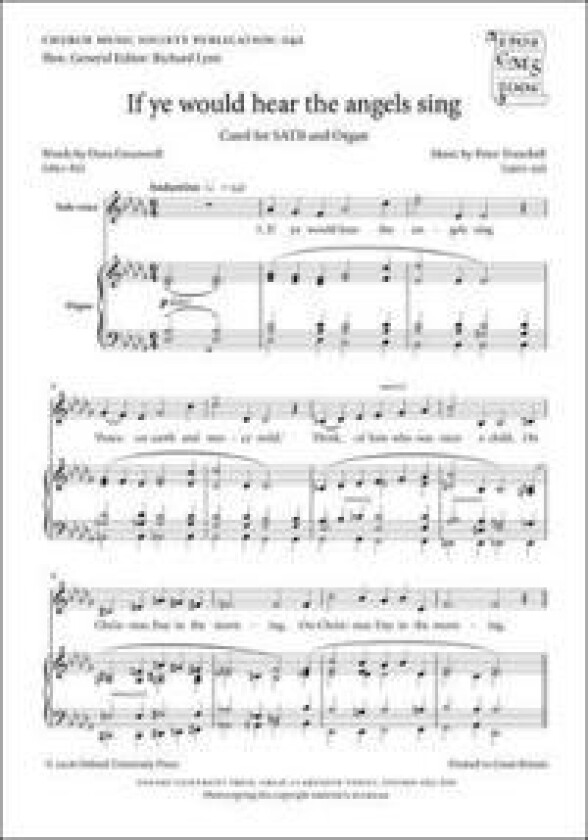 If ye would hear the angels sing