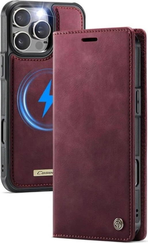 CaseMe mobildeksel C49 2i1 Apple iPhone 16 Pro Max – Crimson red