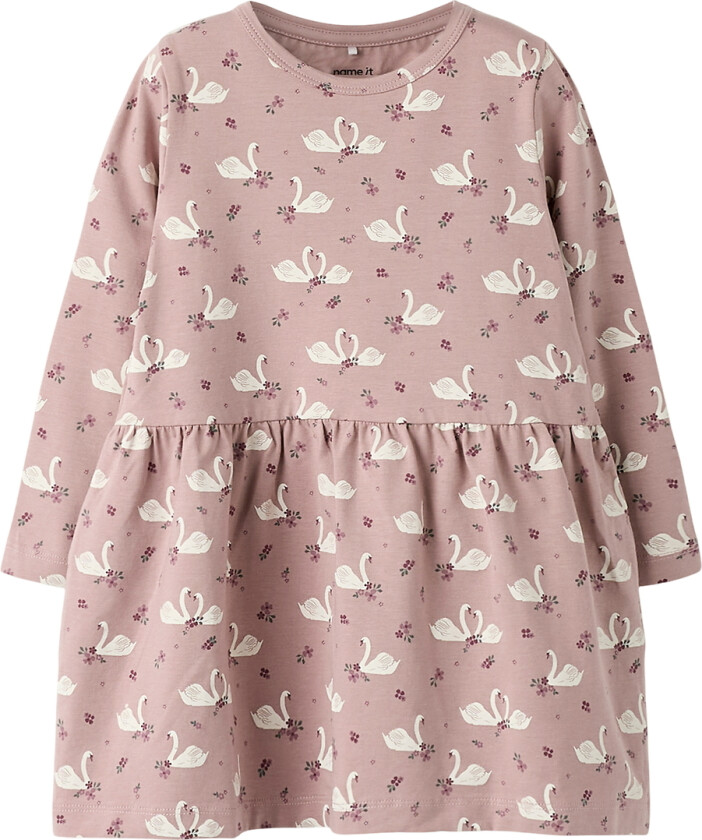 Kjole - NmfRinea - Deauville Mauve - - 3 år (98) - Kjole