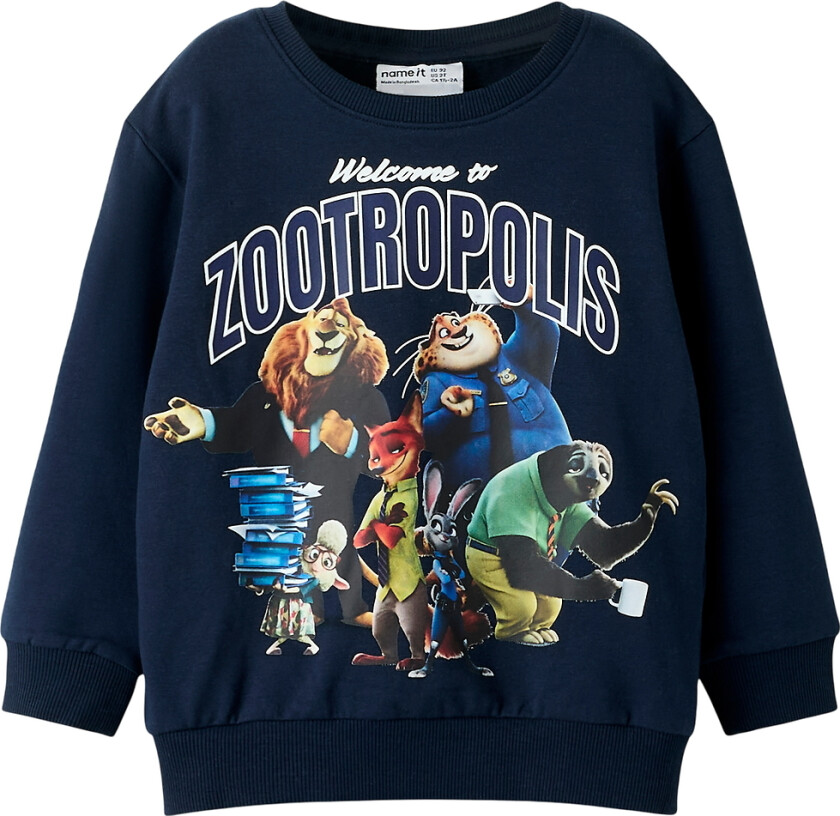 Collegegenser - NmmNoel - Zootropolis - Navy Blazer - - 2 år (92) - Collegegenser