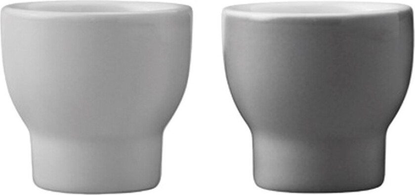 Emma eggeglass 4 stk grå