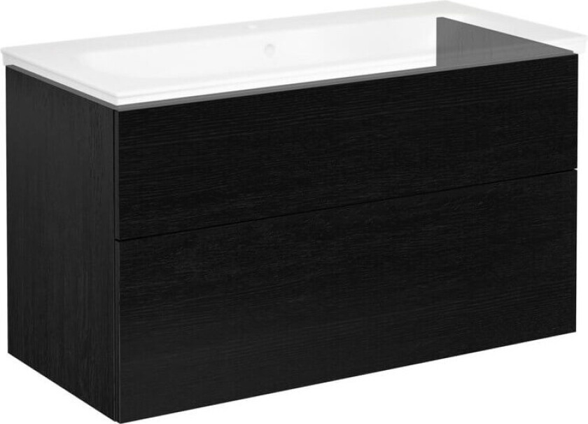 Artic Baderomsskap 100 cm sort eik