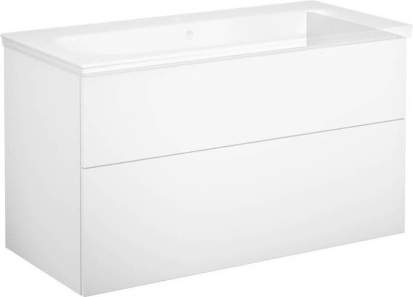 Artic Baderomsskap 100 cm m / glatt skapdør hvit