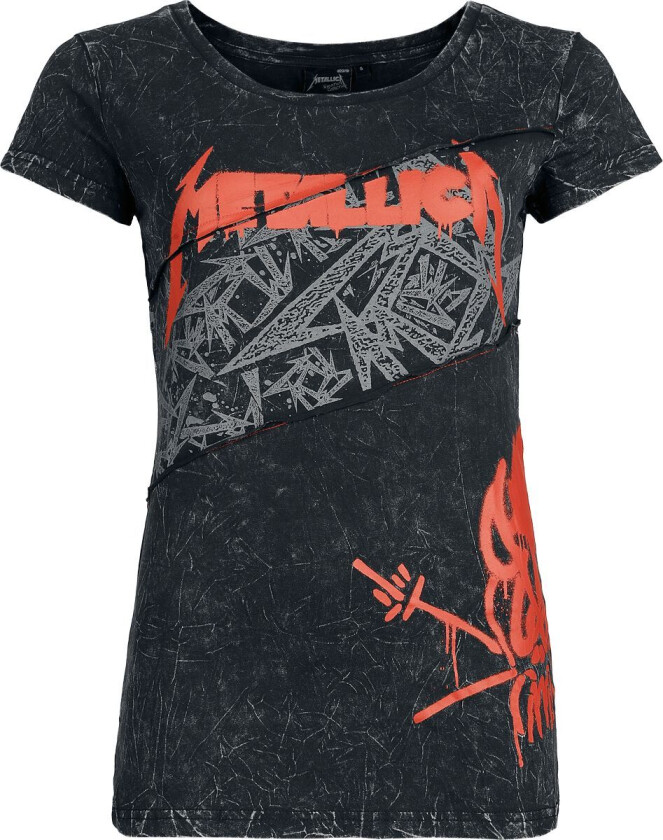 Metallica T-skjorte - EMP Siganture Collection - S til XXL - Damer - mørkegrå