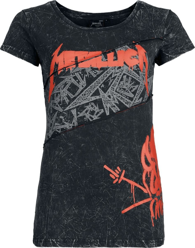 Metallica T-skjorte - EMP Siganture Collection - S til XXL - Damer - mørkegrå
