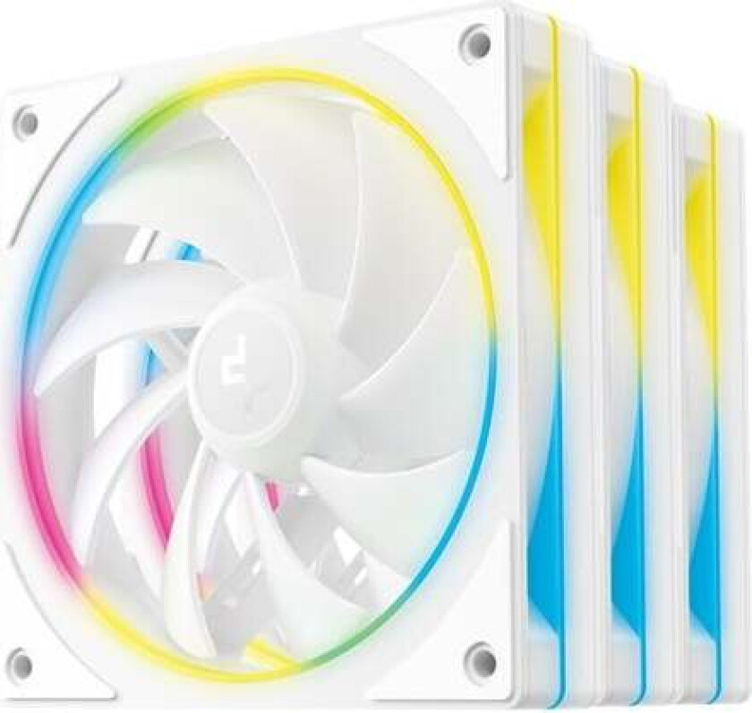 FL12 SE 3-1 - Kabinettvifte - 120mm - Hvit med RGB-lys - 29 dBA
